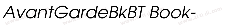 AvantGardeBkBT Book字体转换